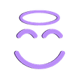 Emoji Angel Snap Badge.stl STL file Emoji Snap Badge Set・3D printable model to download