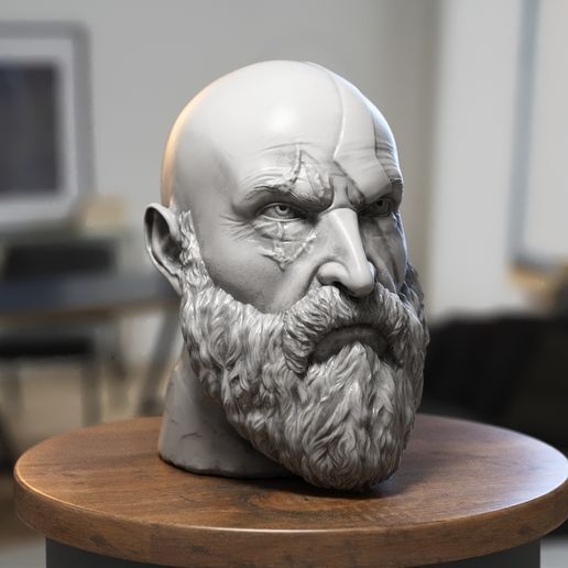 Kratos Headphone Stand, God of War Headphone Holder,  Viking Headset Holder,  Gamer Gift, Nerd Gift (2)