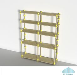 01.jpg Free STL file Modular Cylindrical Connectors with Hardware・3D printing design to download