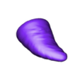 Middle Horn Right.stl Dämonenmaske