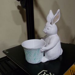 Easter Bunny Toy/Pot/Planter