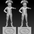 gggg.jpg NFL - San Francisco 49ers football mascot statue - 3d Print