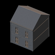 House-2-LD-scene-2.png WWII Tabletop Terrain Set 28mm scale (3D Printable Files) - Based on real buildings from Carentan, France