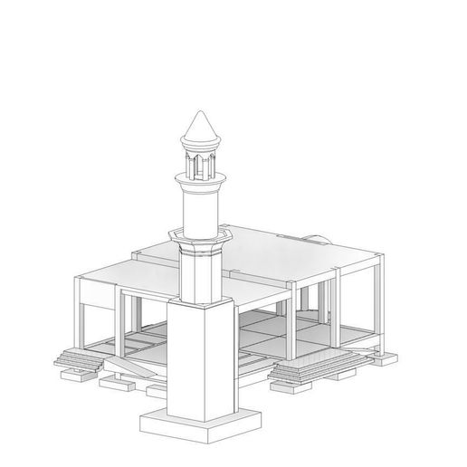 mosque drawing 3d pdf