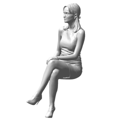 1.png Archivo OBJ mujer・Modelo para descargar y imprimir en 3D