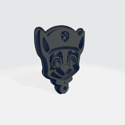 Chase-inner.png COOKIE CUTTER PAW PATROL - CHASE. CUTTER + STAMP