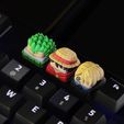 one_piece_starters01_02.jpg Anime STL Keycaps Collection - 78 STL Files - 3d print - (Update June 2024), Anime keycap, cherry mx switch, mechanical keyboard