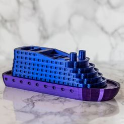 resize-boat8-square.jpg STL-Datei Cruise Ship kostenlos・Modell zum 3D-Drucken zum herunterladen