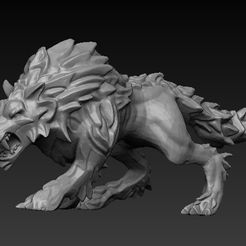 9231c477b01266868e45558f7b7a8abe_display_large.jpg Archivo STL gratis Lobo・Diseño de impresora 3D para descargar