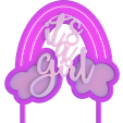 Its-a-girl-cake-topper-1-transp-2.png It's a girl!  Cake Topper - gender reveal
