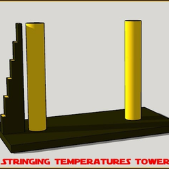 Stringing_Temps_Test_3.stl.png Fichier STL gratuit Calibrage de la tour de mesure du temps de rétraction・Design imprimable en 3D à télécharger, ketchu13