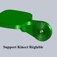 Support-Kinect-Réglable.jpg Scan KINECT XBOX camera support with turntable
