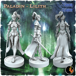lilith.png 3D file Lilith - Fantasy Elf Girls STL Vol 1・3D printing design to download