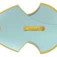 Elven-Shield-b.png Sea Elf Shell kite Shield | Fantasy Elven Prop | D and D Themed Item | By CC3D