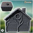 4.jpg Hobbit house with round door and upstairs window (17) - Medieval Middle Earth Age 28mm 15mm RPG Shire