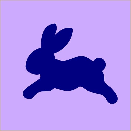 Cortador de galletas conejo de pascua en 5 tamaños desde 7 hasta 15 cm