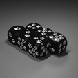 Kitty-Rounded-Messy-D6-3.png Kitty Cat Messy Pawprint Dice D6
