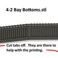 4-2_Bay_Tops.jpg N Scale -- Engine Bay Fronts for Roundhouse....
