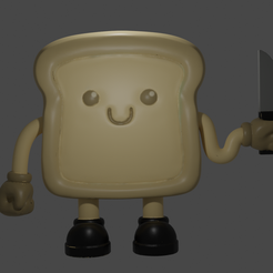 toast.png STL file Totally Innocent Toast・3D print design to download, M_Dima