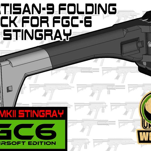 🔫 FGC-6 MKII stingray: Partisan 9 folding stock and AR buffer tube ...