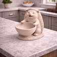 AD9D8568-2E3E-419C-B1EA-D5FD2CA25303.png Decorative Bowl Organizer with Hedgehog – Entryway Key Holder STL – Catchall Tray with Hedgehog – 3D Printable Home Storage Decor