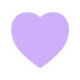 Flat Heart 1.0 mm Large.stl ❤️ Flat Hearts ❤️