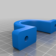 flagBracket.png Free STL file Flag Pole Mounting Bracket for 33mm Diameter Pole・3D printing idea to download
