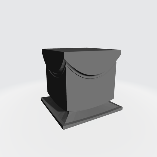 Buffed.Single-angle.Teeth-crest.12x11H.10.5b.png Buffed Single angle.Teeth crest 12x11H 105mm Miniature Display Stand