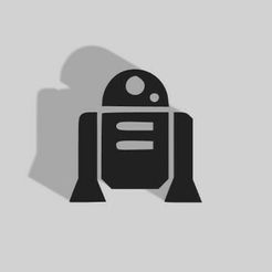 R2D2.jpg Archivo STL Decoración R2D2 - Star Wars - 2D Art・Diseño para descargar y imprimir en 3D