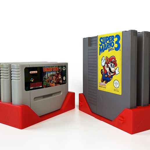🐢 SNES modular cartridge holder・ STL File for 3D printing・Cults