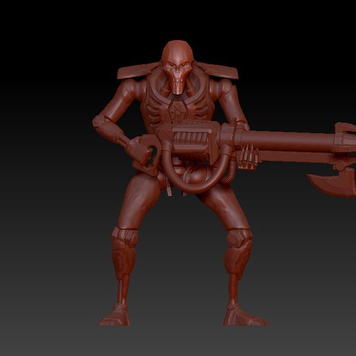 Necron Warrior 8E 3D model