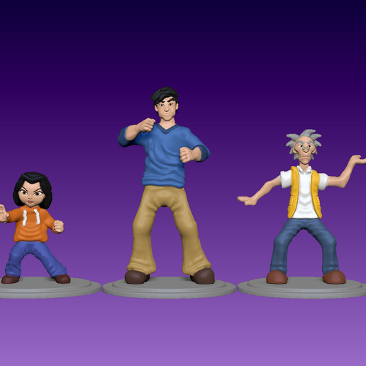 👾 jackie chan and uncle chan and jade from jackie chan adventures