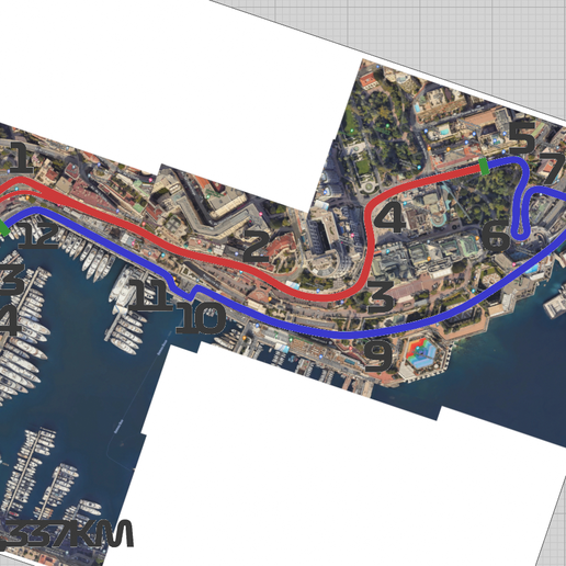 F1 CIRCUIT DE MONACO - Cults3D 3D Model | 3Drop