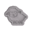 Sheep.png Fichier STL Jeu de moules à biscuits Animaux de la ferme (version commerciale)・Plan à imprimer en 3D à télécharger, dwain