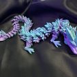 Dragon de cristal, animal de compagnie articulé et flexible, impression en place, fantaisie.