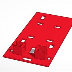 v1.jpg Download STL file accessory plate quad bait boat v1 • 3D printing design, combomania