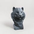 Tiger-Bust-3d-printed.jpg Tiger Bust sculpture