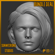Jillbun.png Residual Evil 3 Remake Jill Valentine Bundle Headsculpt Pack