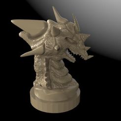 Dragon Statue 2.jpg Download free STL file Dragon statue 2 • 3D printable design, Majs84