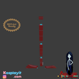 I Ma Ready Kosplayit com Marceline's Axe Bass 3D Model - Adventure Time Cosplay - 3D Printing - 3D Print - STL - Marceline Cosplay - Bass Axe