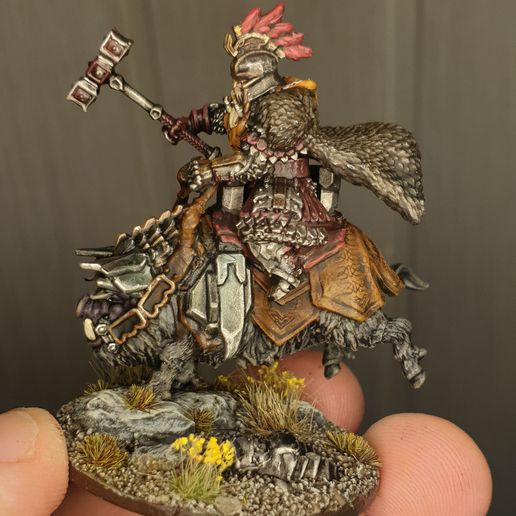 20230312_175848.jpg Dwarven King on War Hog (Standing Pose)