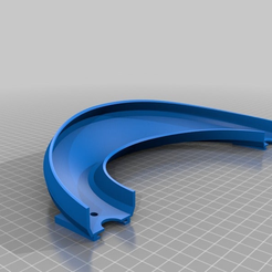 22a284b9ef8e7acceb2cdce80378b114.png Free STL file Hot Wheel Track 180 deg Turn, 45 deg Bank・Object to download and to 3D print