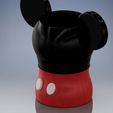 mickeypot3.jpg STL file mickey mouse pen holder or flower pot・3D print object to download