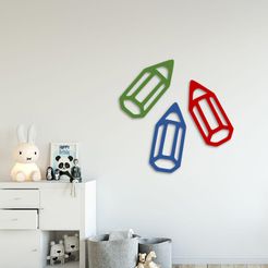 Untitled-3 copy.jpg Fichier STL gratuit Crayons de couleur pour la décoration murale・Modèle à télécharger et à imprimer en 3D