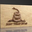 Dont-Tread-On-Me-Flag-©.jpg Dont Tread On Me Flag - CNC Files For Wood, 3D STL Model