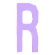 Letter_R.stl Halestorm Logo Sign Lamp