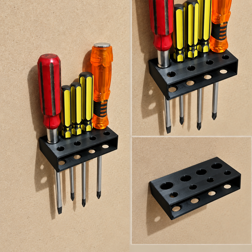 Screwdriver Wall Rack