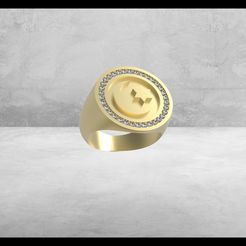 anillo-redondo-luna-estrella-piedras.49-ok.jpg Archivo STL Sello cuadrado con piedras y motivos estrella y luna.・Modelo de impresora 3D para descargar