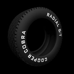 radial_GT.jpg Archivo STL gratis Neumático Cooper Cobra Radial G/T・Modelo para descargar y imprimir en 3D