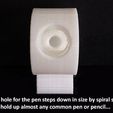 9308f05271f3faae80a9a57aae44c0a5_display_large.JPG Free STL file Spiral Pen Stand・3D print model to download